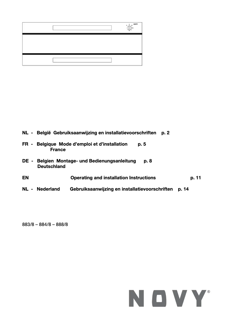 Imagen de la primera página del manual del dispositivo 883