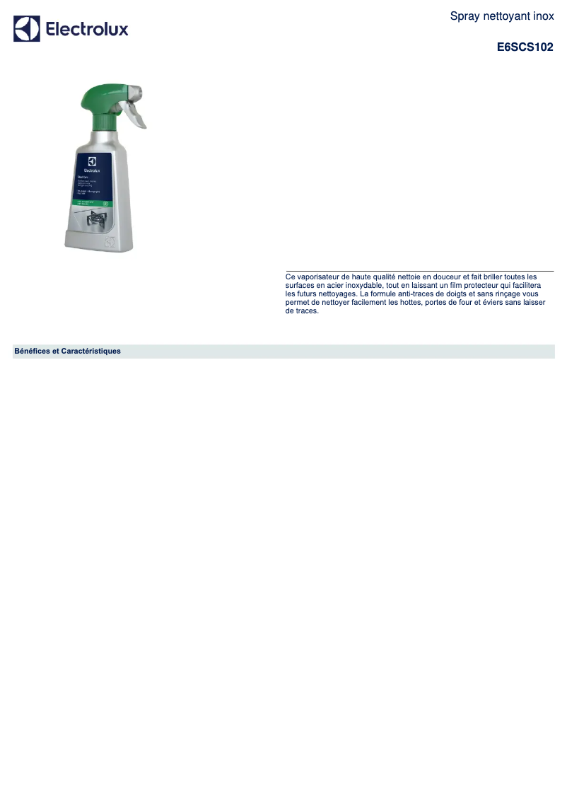 Imagen de la primera página del manual del dispositivo E6SCS102