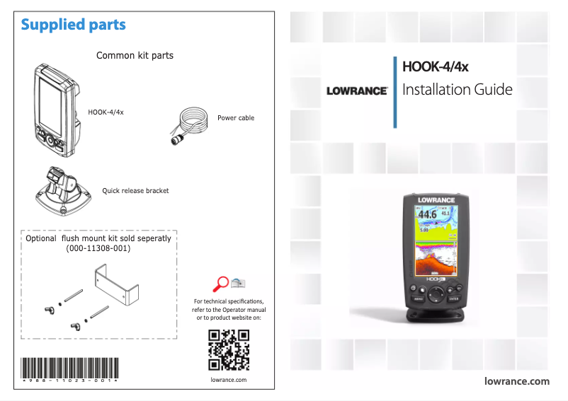 Página nº 1 - Manual de usuario Lowrance HOOK-4