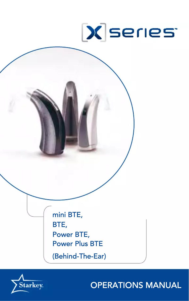 Página 1 del manual Manual de usuario Starkey X Series Power Plus BTE