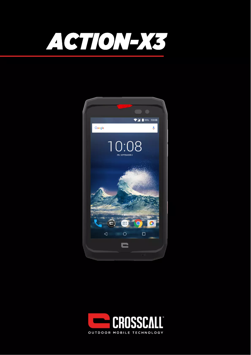 Imagen de la primera página del manual del dispositivo ACTION-X3