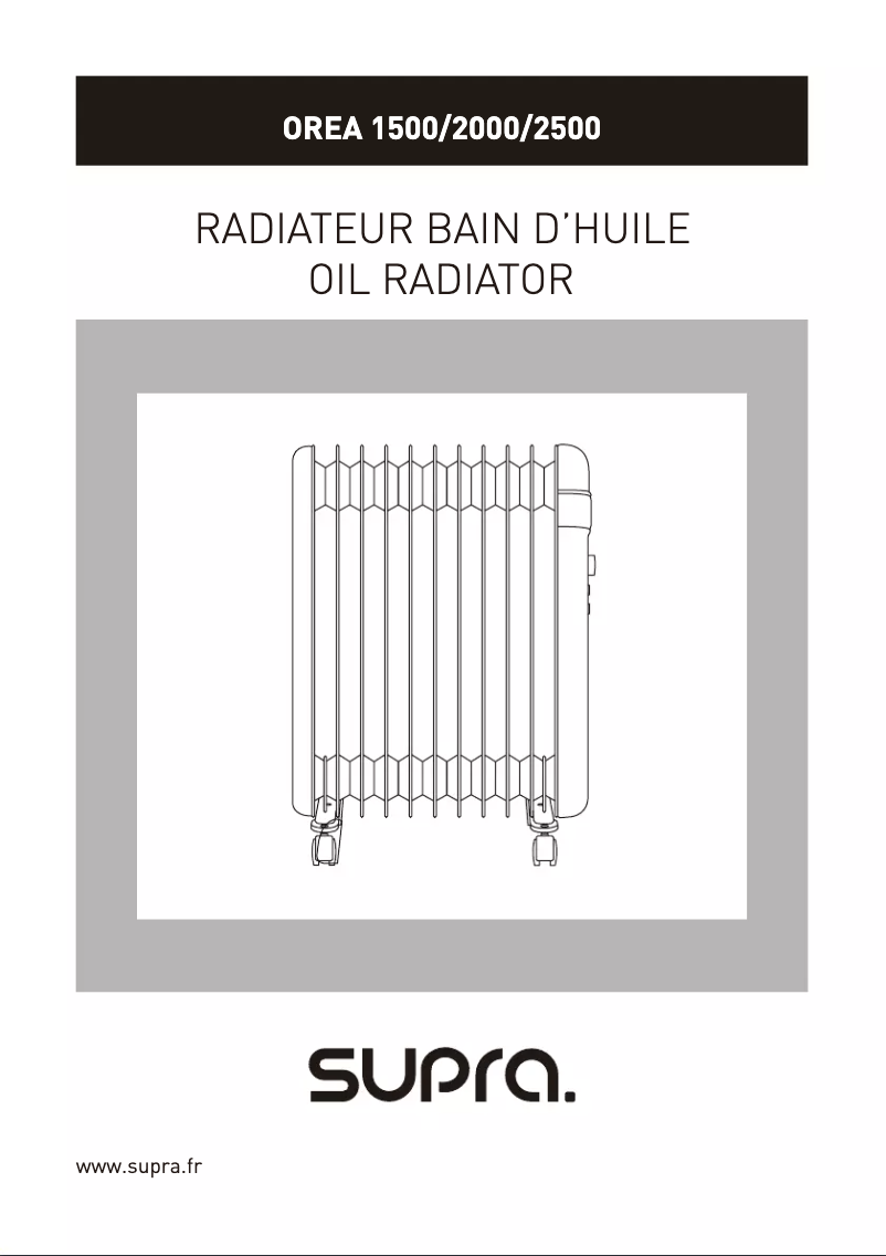 Página nº 1 - Manual de usuario Supra OREA 2000