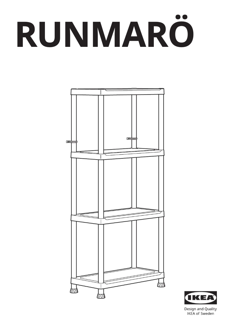 Imagen de la primera página del manual del dispositivo RUNMARÖ 105.513.17
