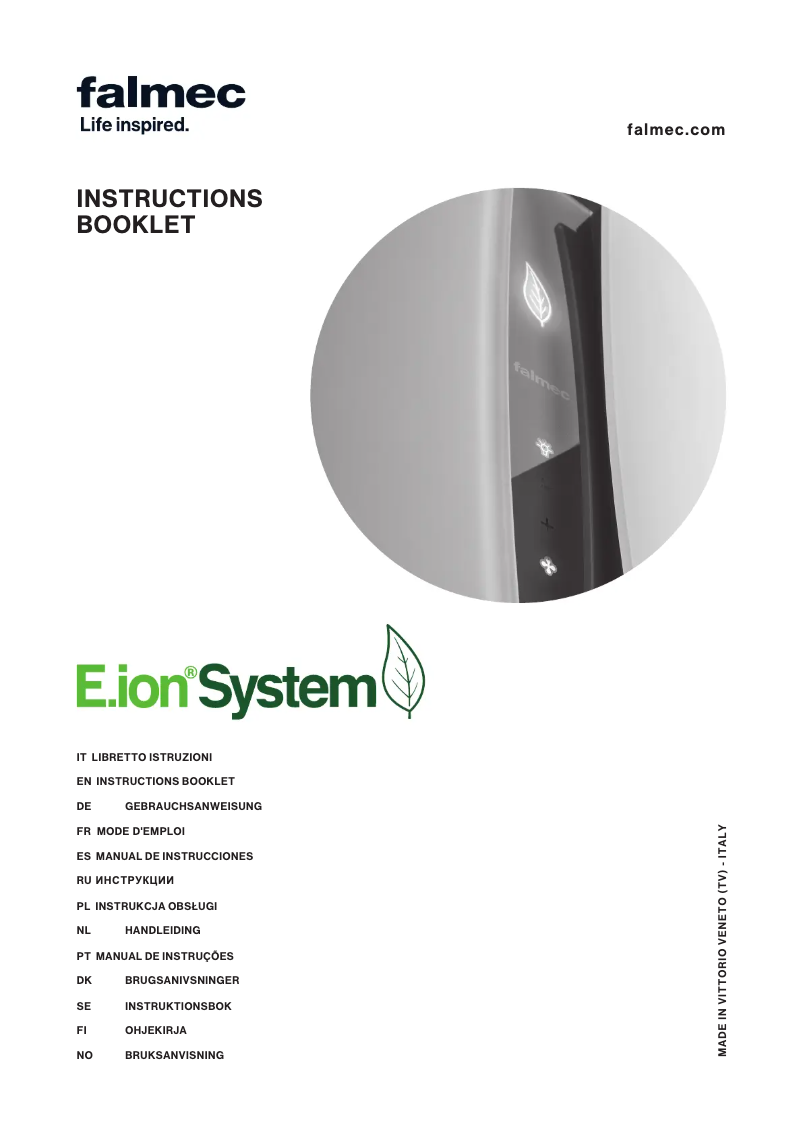 Imagen de la primera página del manual del dispositivo Lumiere E.Ion