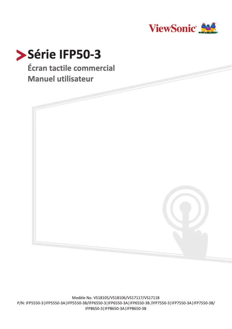 Imagen de la primera página del manual del dispositivo IFP5550-E1