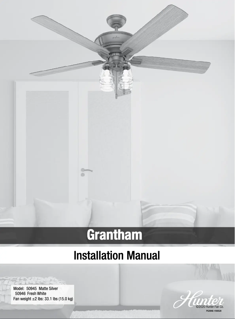 Imagen de la primera página del manual del dispositivo Grantham