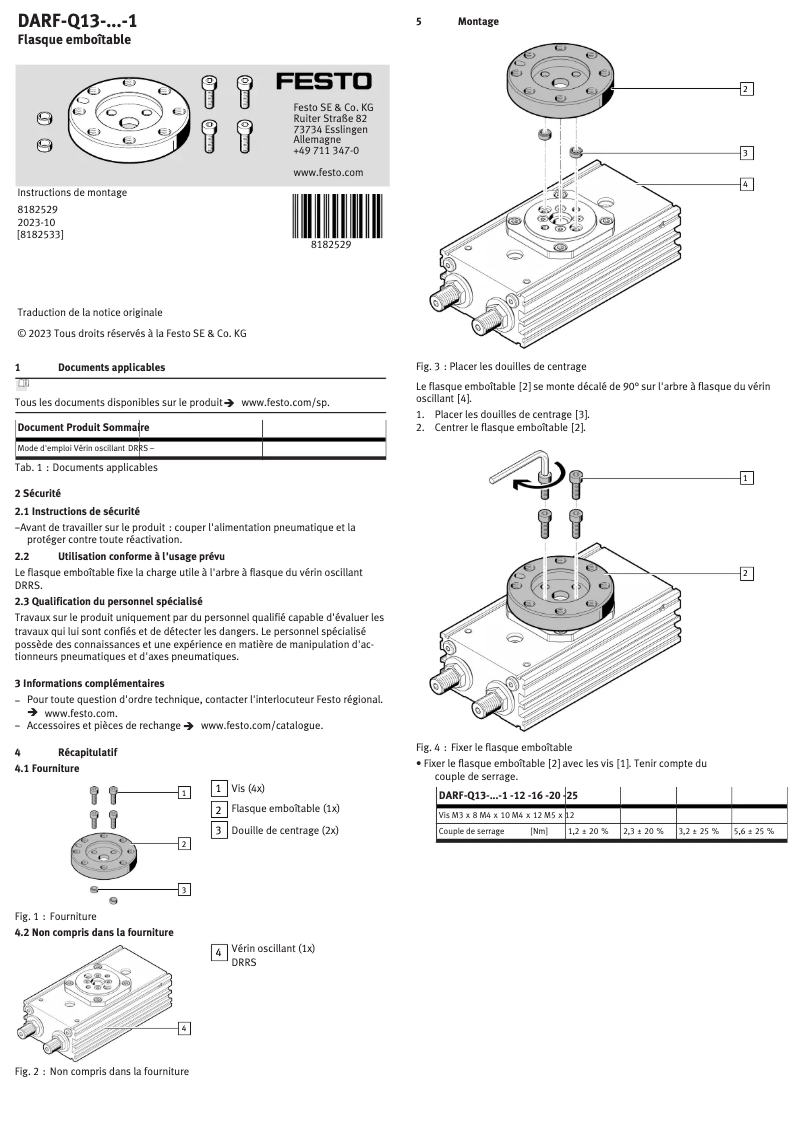 Imagen de la primera página del manual del dispositivo DARF-Q13-25-1