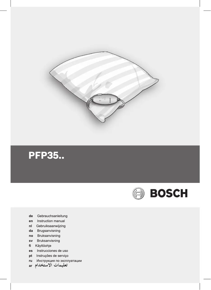 Página 1 del manual Manual de usuario Bosch PFP3530