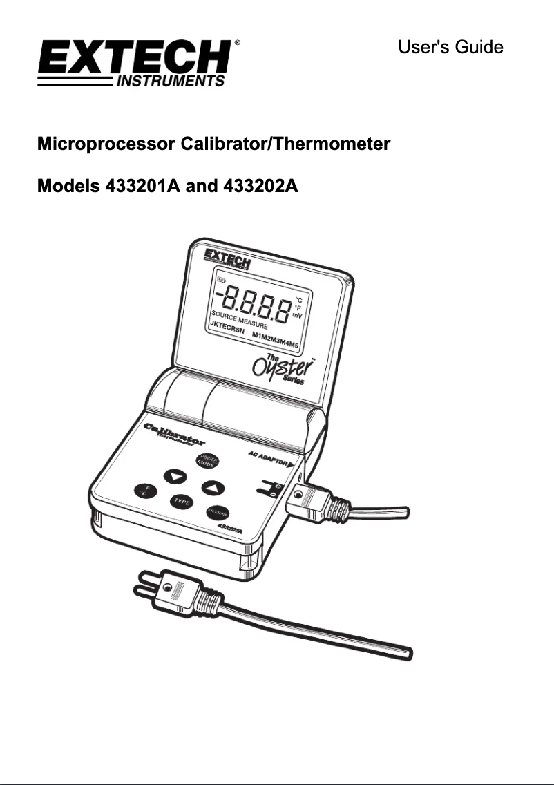 Página 1 del manual Manual de usuario Extech 433201A