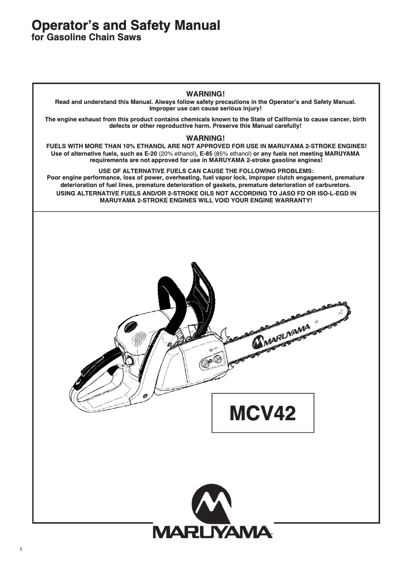 Imagen de la primera página del manual del dispositivo MCV42