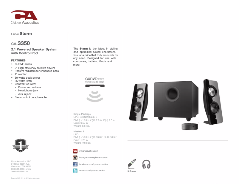 Imagen de la primera página del manual del dispositivo CA-3090