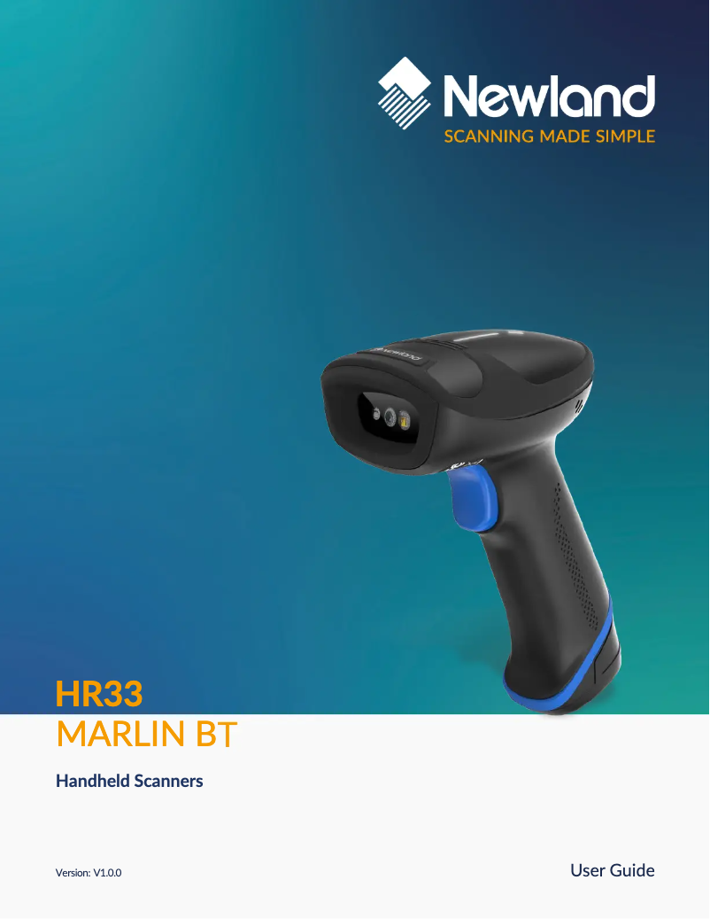 Página nº 1 - Manual de usuario Newland HR33 Marlin Corded