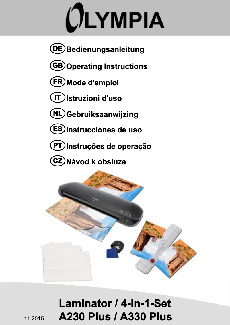 Imagen de la primera página del manual del dispositivo A 330 Plus