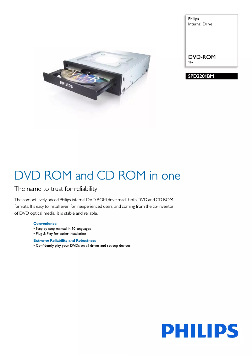 Imagen de la primera página del manual del dispositivo SPD2201BM