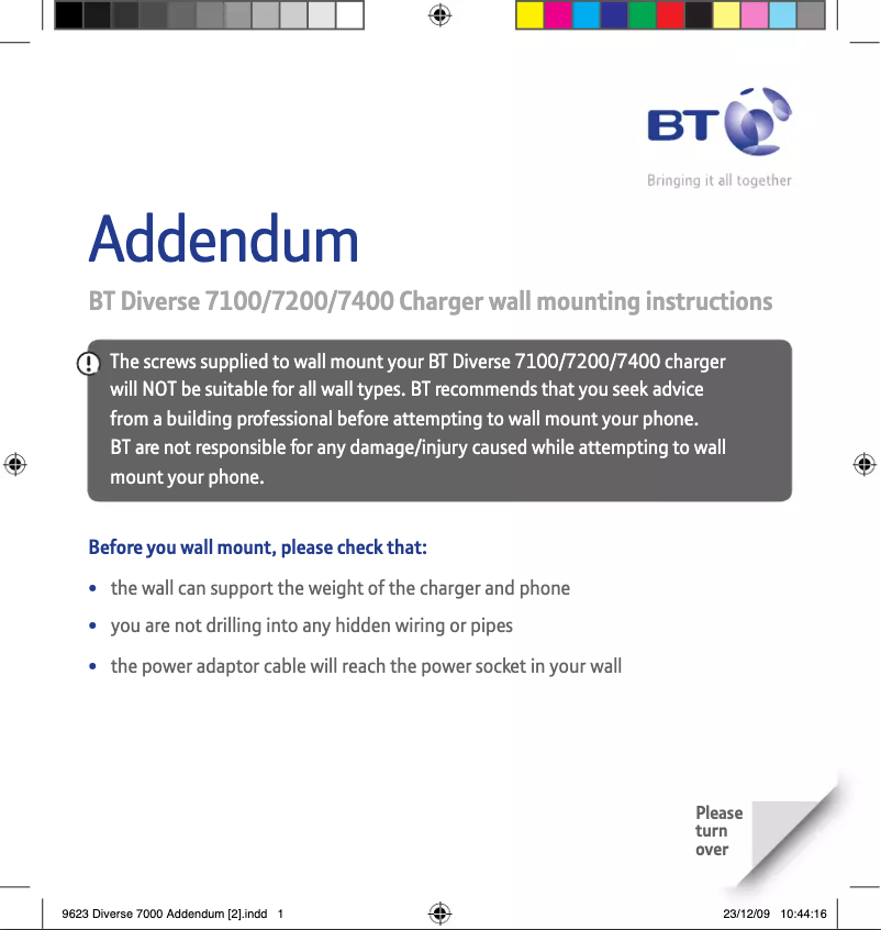 Imagen de la primera página del manual del dispositivo Diverse 7200 Charger