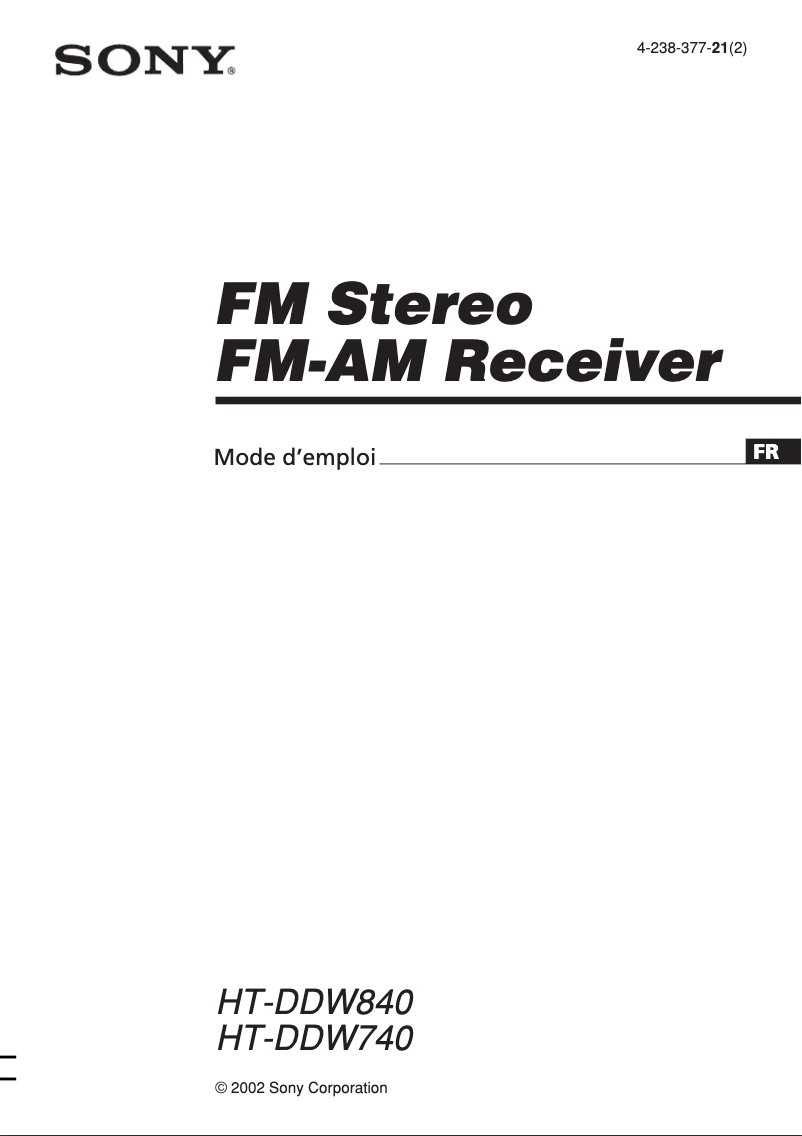 Imagen de la primera página del manual del dispositivo HT-DDW840