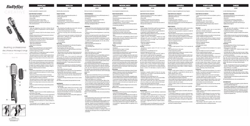 Página 1 del manual Manual de usuario BaByliss Creative AS510E