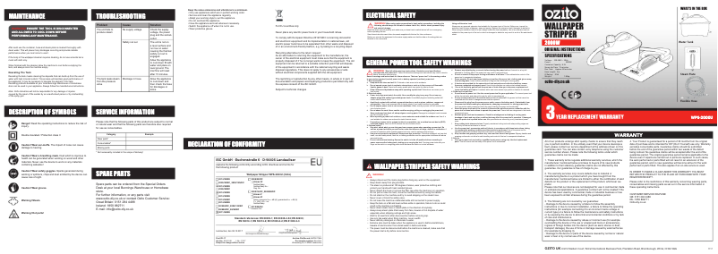 Imagen de la primera página del manual del dispositivo WPS-2000U