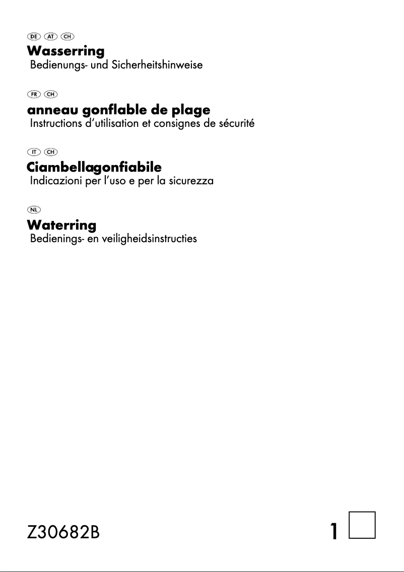 Página 1 del manual Manual de usuario Crivit Z30682B