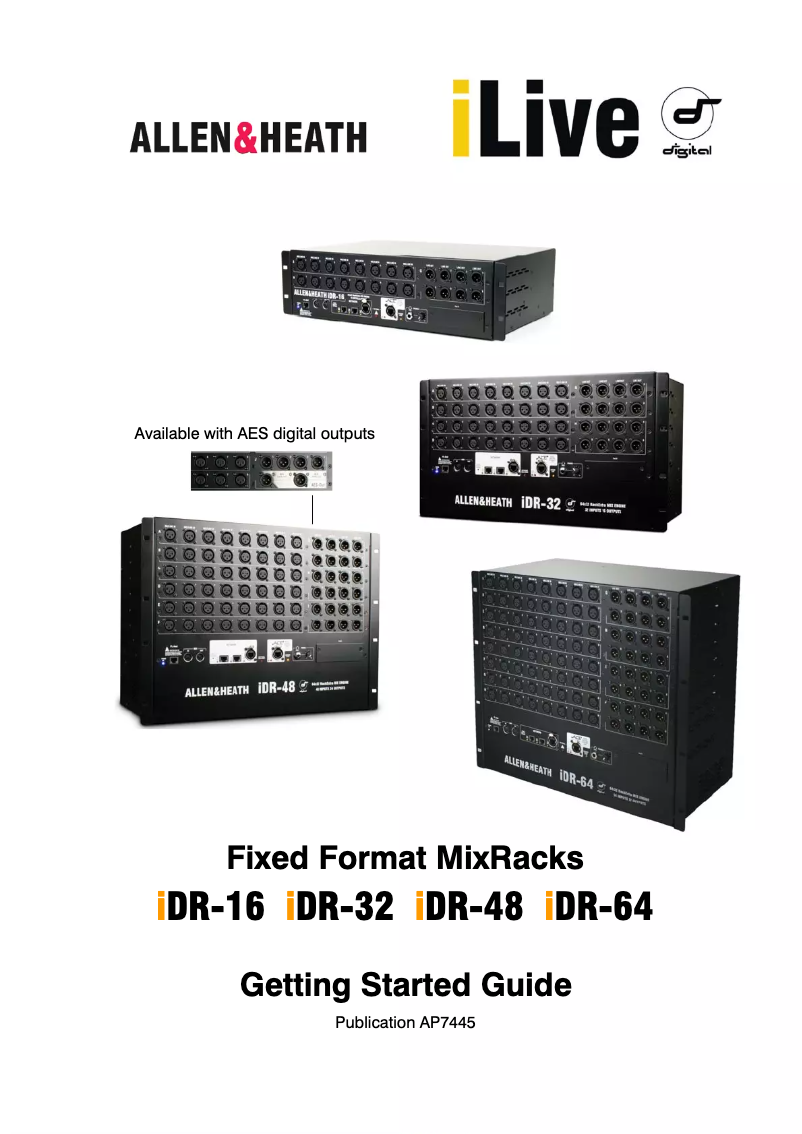 Imagen de la primera página del manual del dispositivo iDR-48