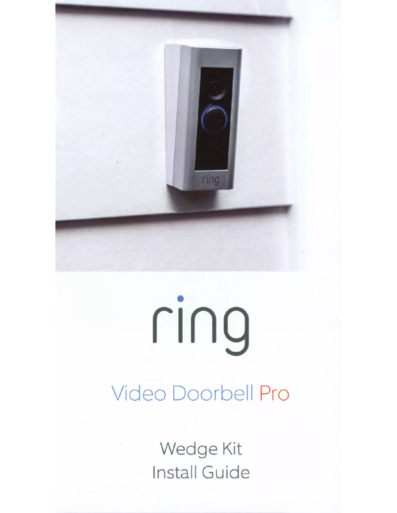 Página 1 del manual Manual de usuario Ring Video Doorbell Pro Wedge Kit