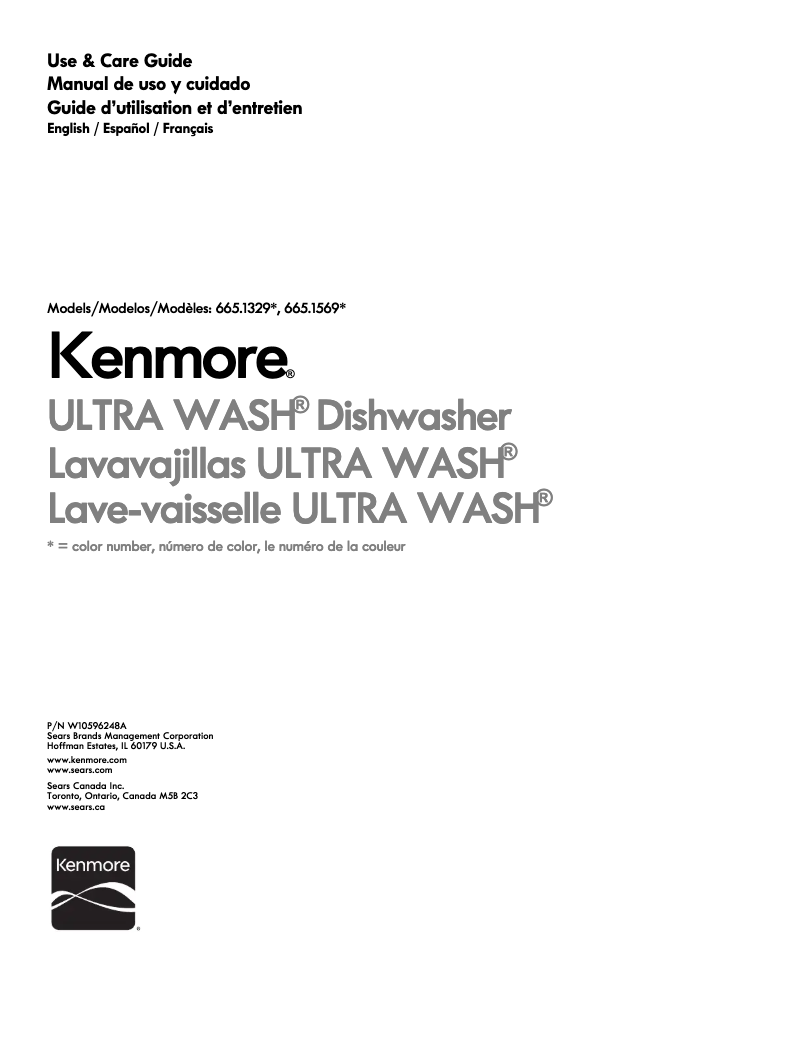 Página 1 del manual Manual de usuario Kenmore 665.15693