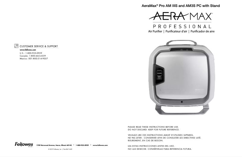 Página nº 1 - Manual de usuario AeraMax Pro AM IIIS an