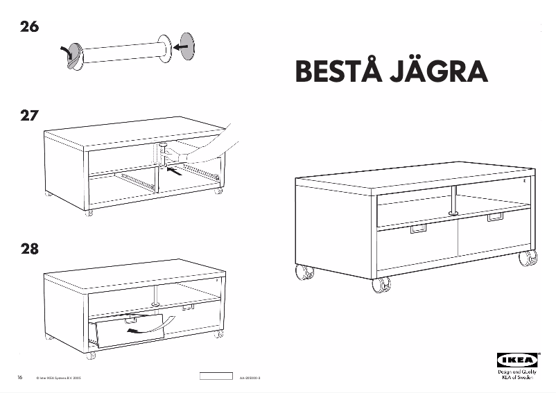 Página 1 del manual Manual de usuario Ikea BESTÅ JÄGRA