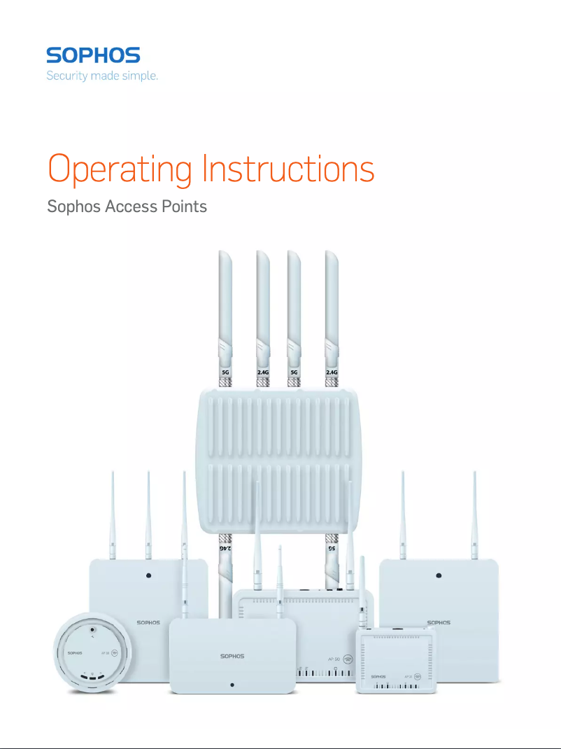 Página 1 del manual Manual de usuario Sophos AP55C