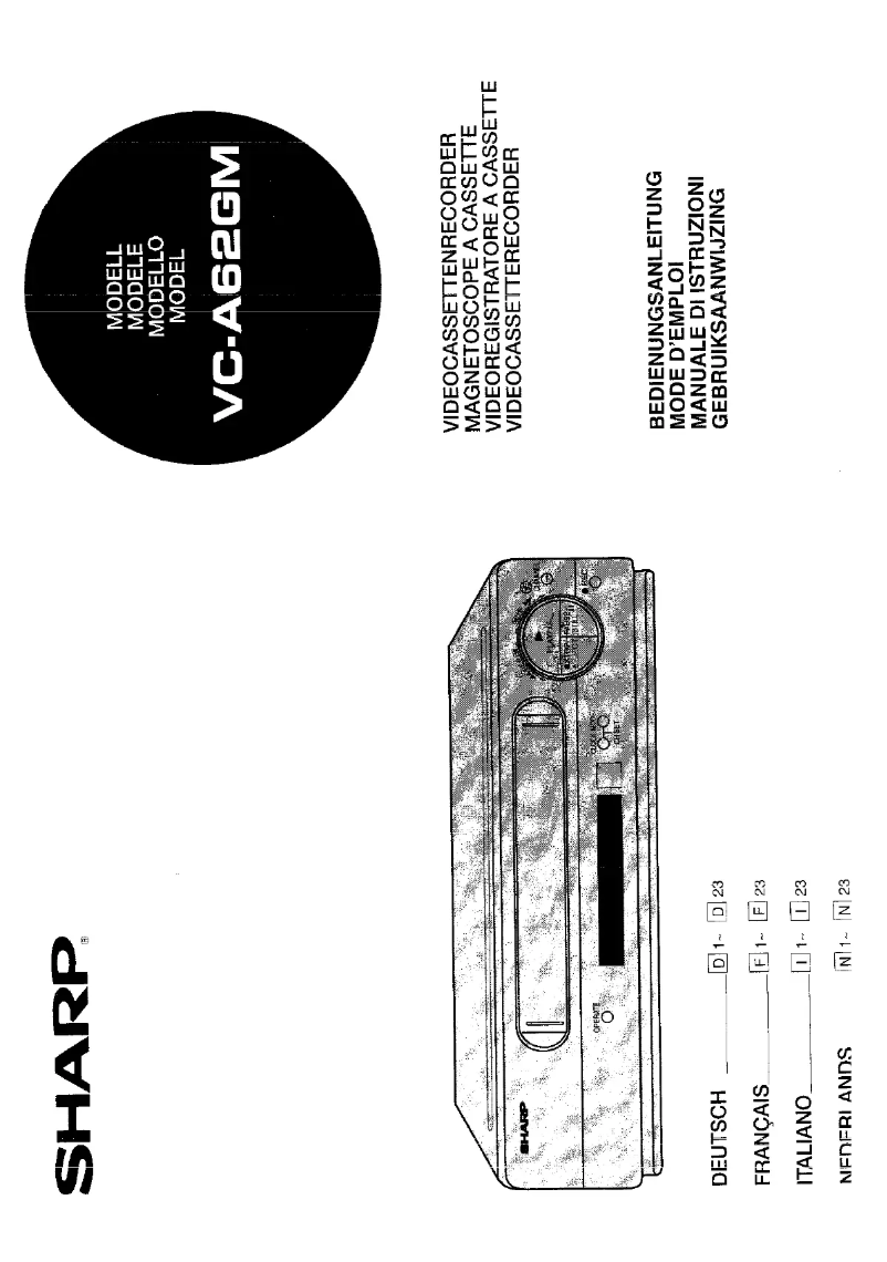 Imagen de la primera página del manual del dispositivo VC-A62GM