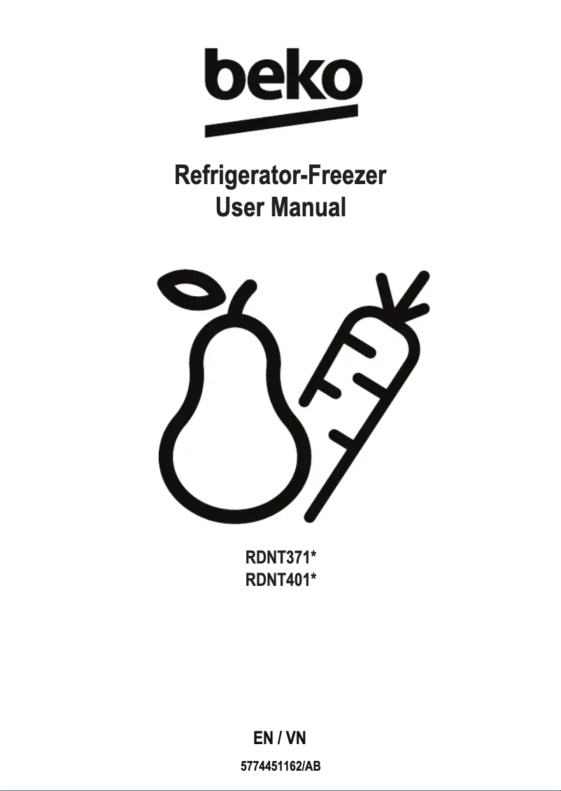 Página 1 del manual Manual de usuario Beko RDNT401I50VDHFSK