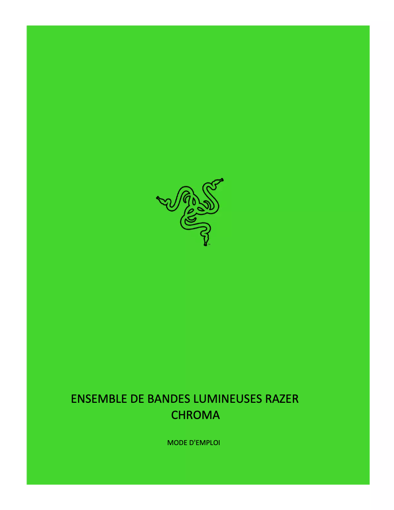 Página 1 del manual Manual de usuario Razer Chroma Light Strip
