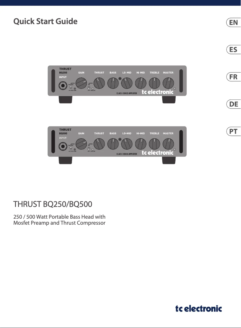 Imagen de la primera página del manual del dispositivo THRUST BQ500
