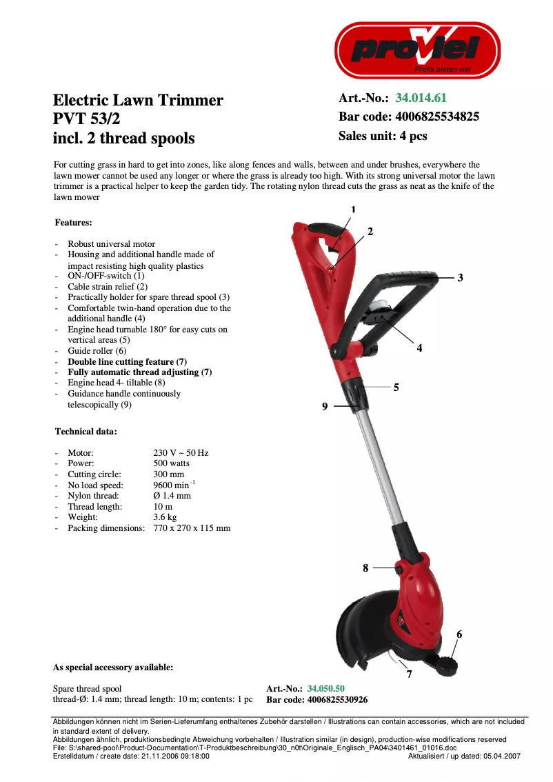 Imagen de la primera página del manual del dispositivo PVT 53/2