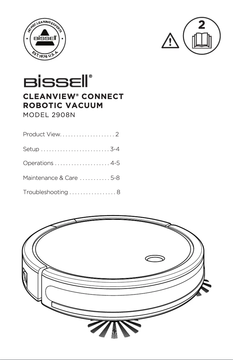 Página nº 1 - Manual de usuario Bissell CleanView 2908N