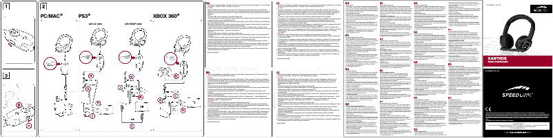 Imagen de la primera página del manual del dispositivo Xanthos SL-4475-BK