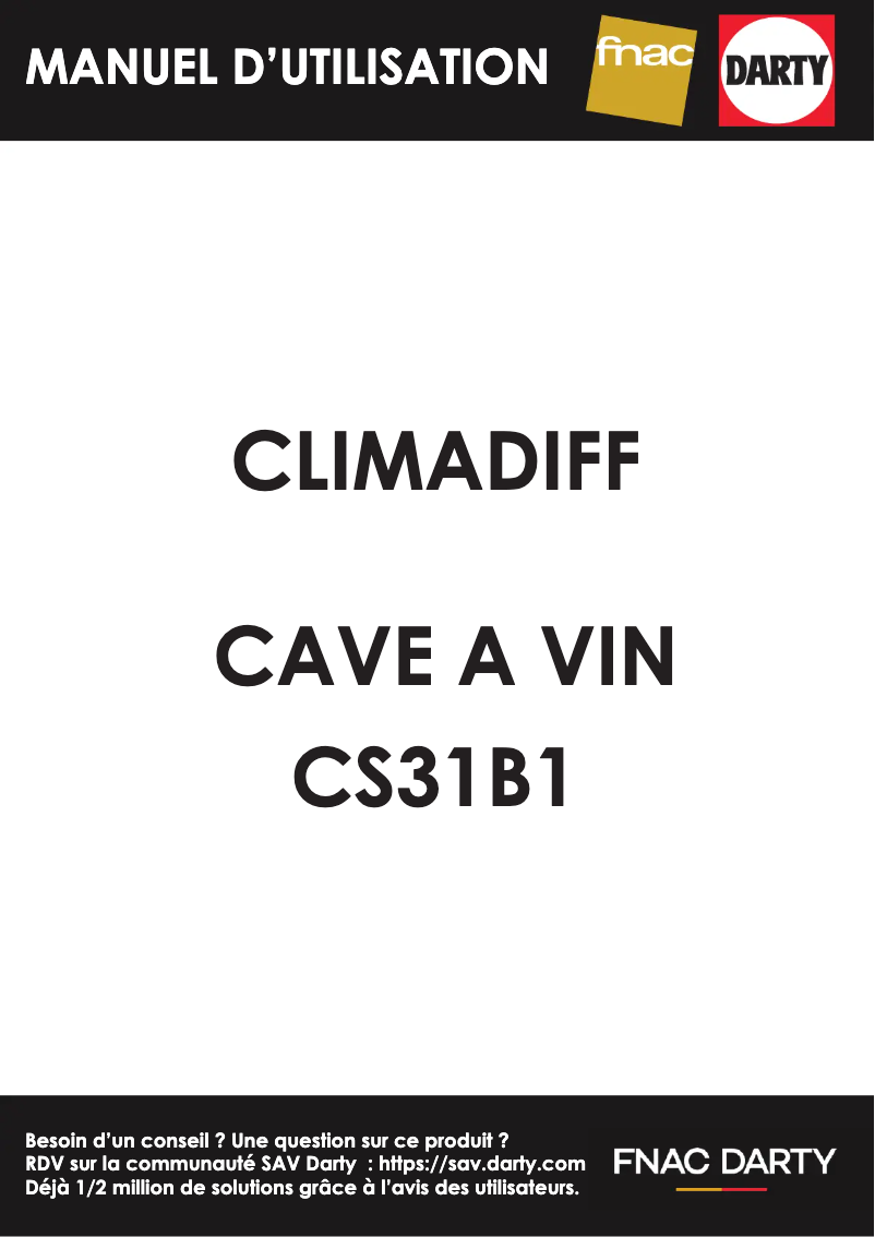 Imagen de la primera página del manual del dispositivo CS31B1