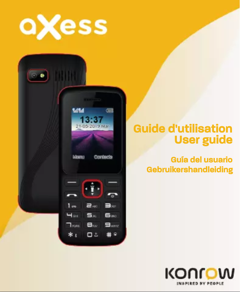 Imagen de la primera página del manual del dispositivo Axess