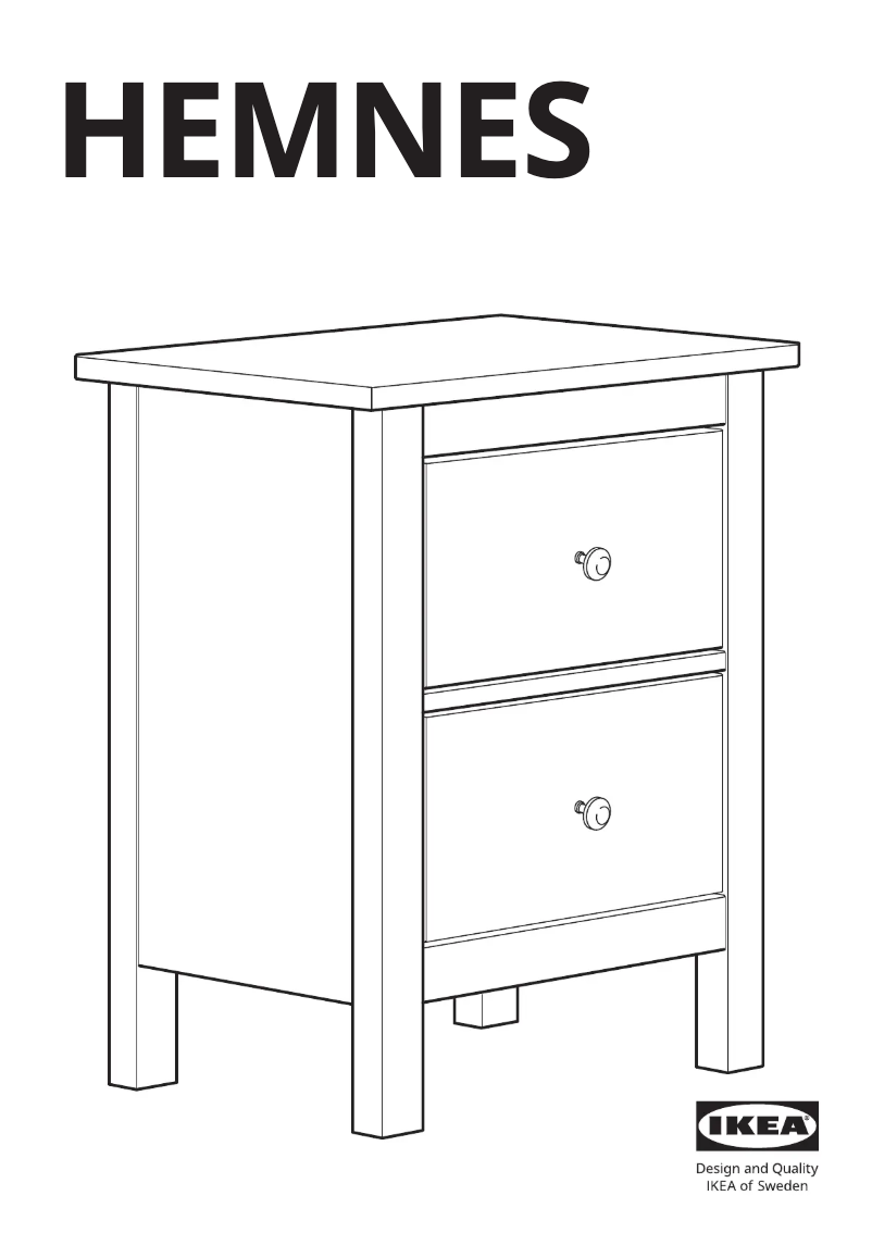 Página 1 del manual Manual de usuario Ikea HEMNES 305.460.61
