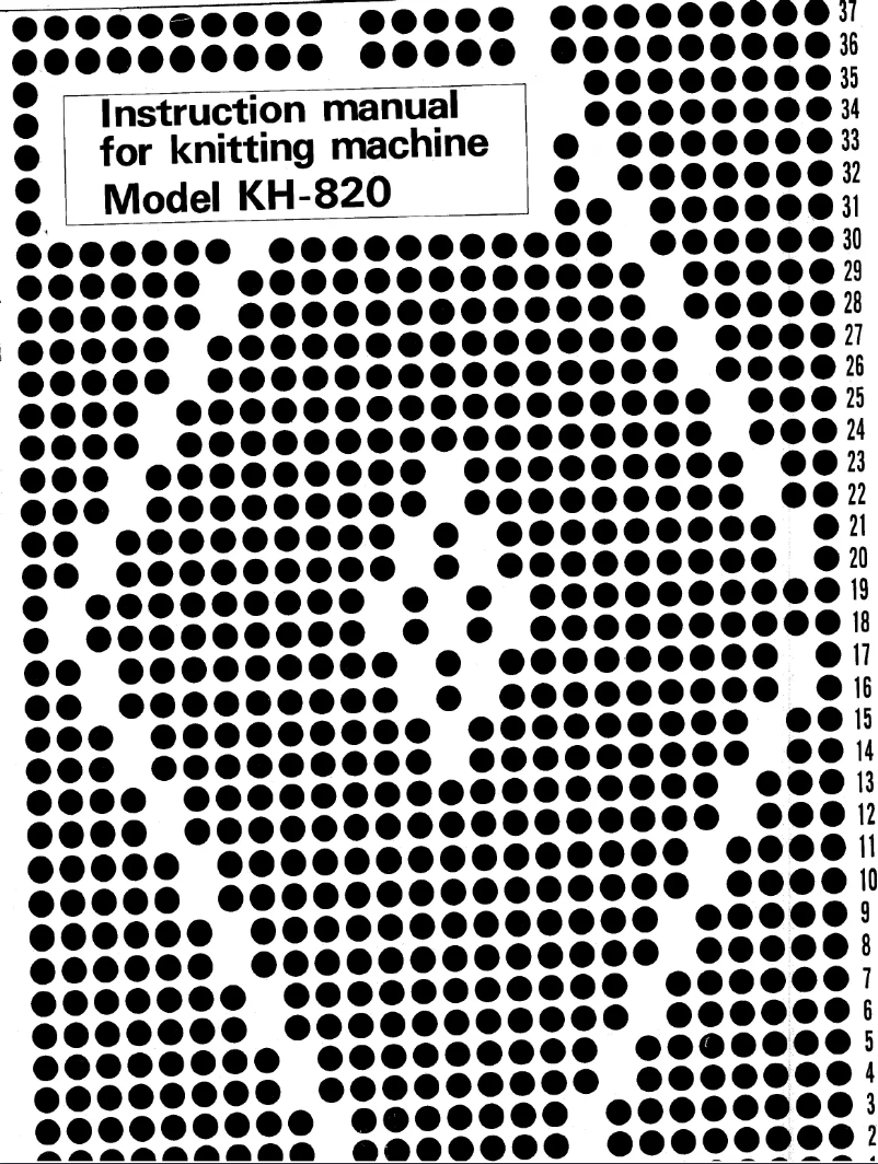 Imagen de la primera página del manual del dispositivo KH 820
