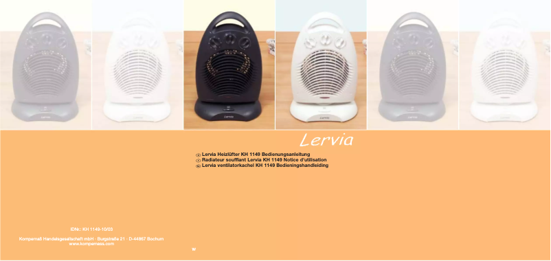 Página 1 del manual Manual de usuario Lervia KH 1149
