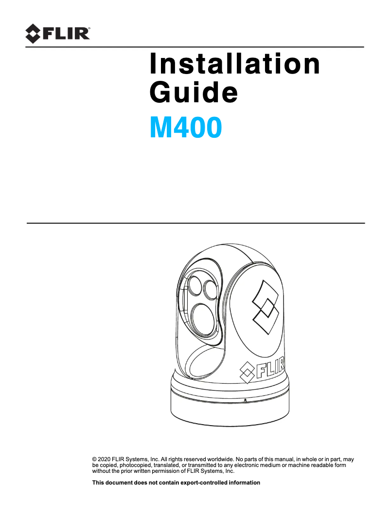 Imagen de la primera página del manual del dispositivo M400XR