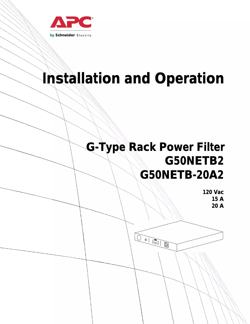 Página nº 1 - Manual de usuario APC G50NETB2