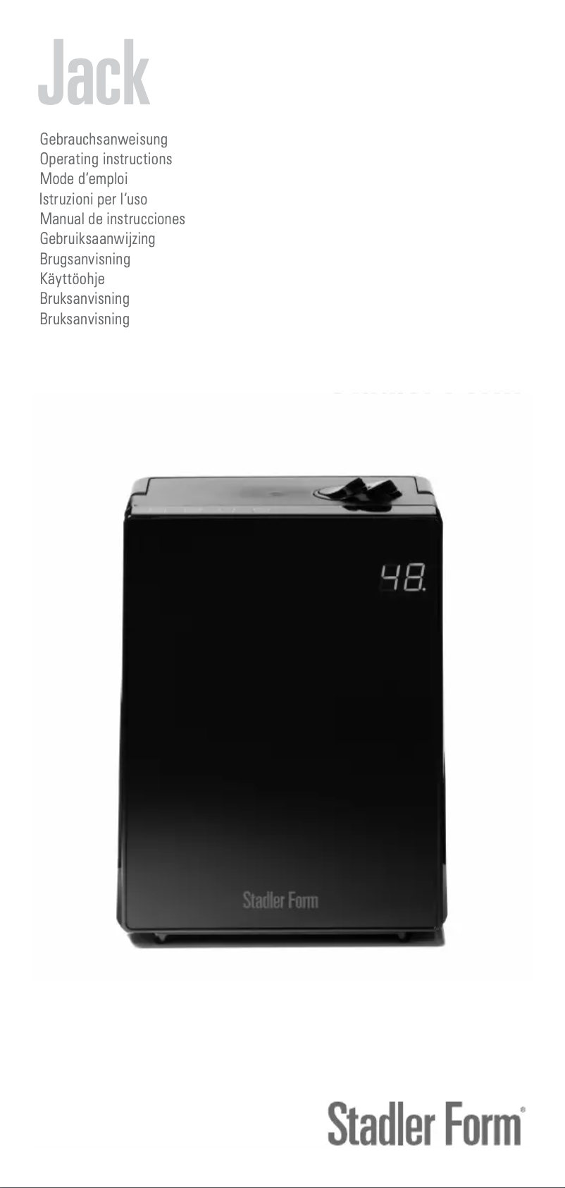 Imagen de la primera página del manual del dispositivo Jack