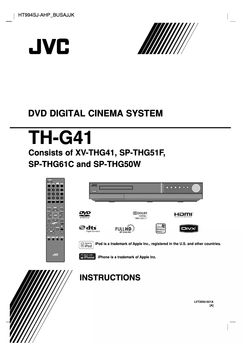 Imagen de la primera página del manual del dispositivo TH-G41A