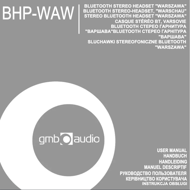 Imagen de la primera página del manual del dispositivo Warszawa BHP-WAW