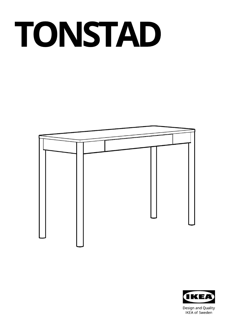 Imagen de la primera página del manual del dispositivo TONSTAD 405.382.49