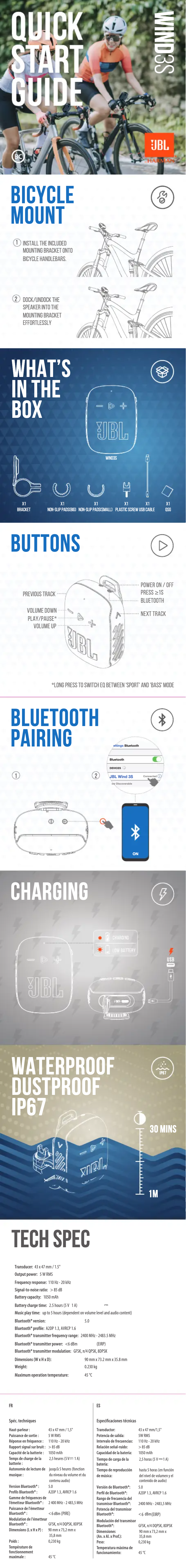Imagen de la primera página del manual del dispositivo Wind 3