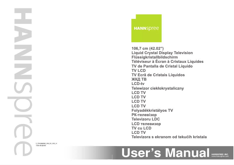 Imagen de la primera página del manual del dispositivo ST428MNW