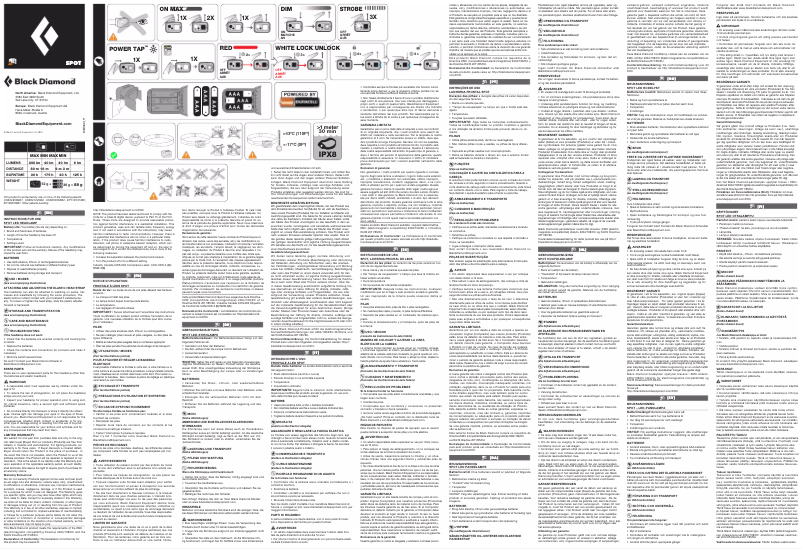 Página 1 del manual Manual de usuario Black Diamond Spot